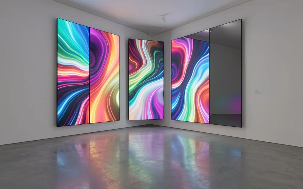 Digital art exhibition space